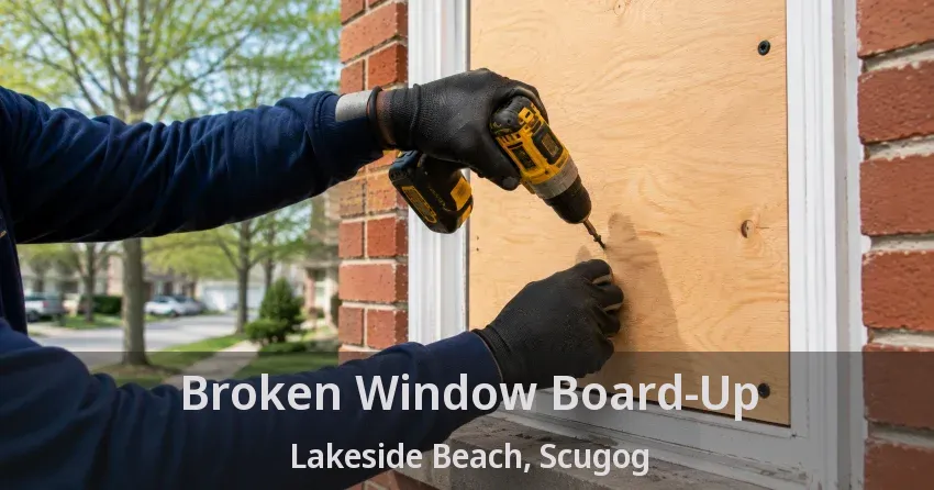 Broken Window Board-Up Lakeside Beach, Scugog - ON