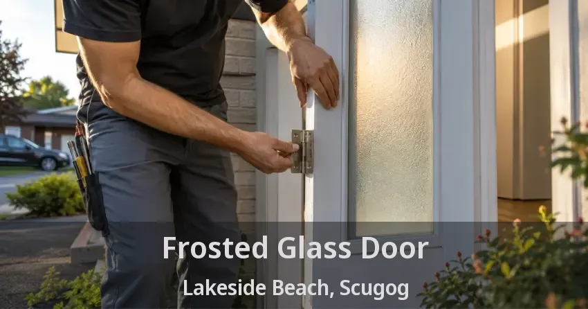 Frosted Glass Door Lakeside Beach, Scugog - ON