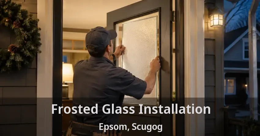 Frosted Glass Installation Epsom, Scugog - ON
