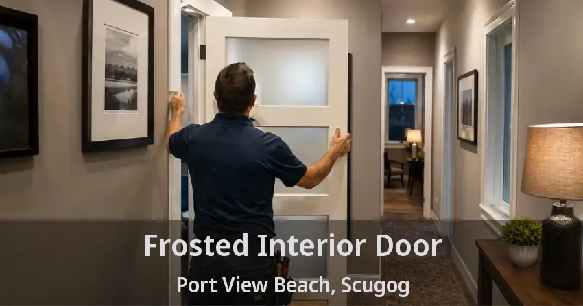 Frosted Interior Door Port View Beach, Scugog - ON