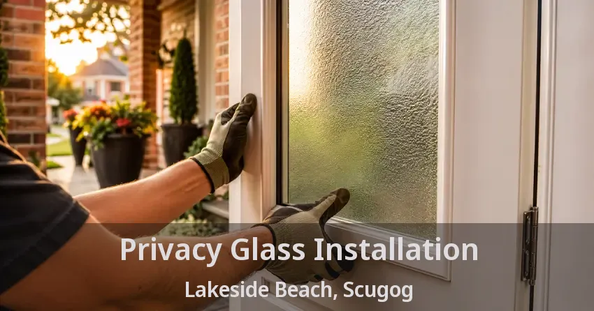 Privacy Glass Installation Lakeside Beach, Scugog - ON