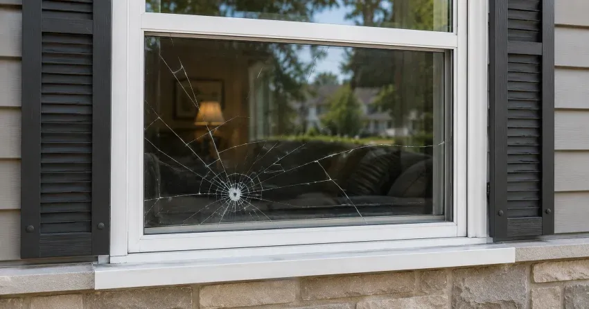 technician measuring window opening for emergency glass replacement Sunset View, Scugog