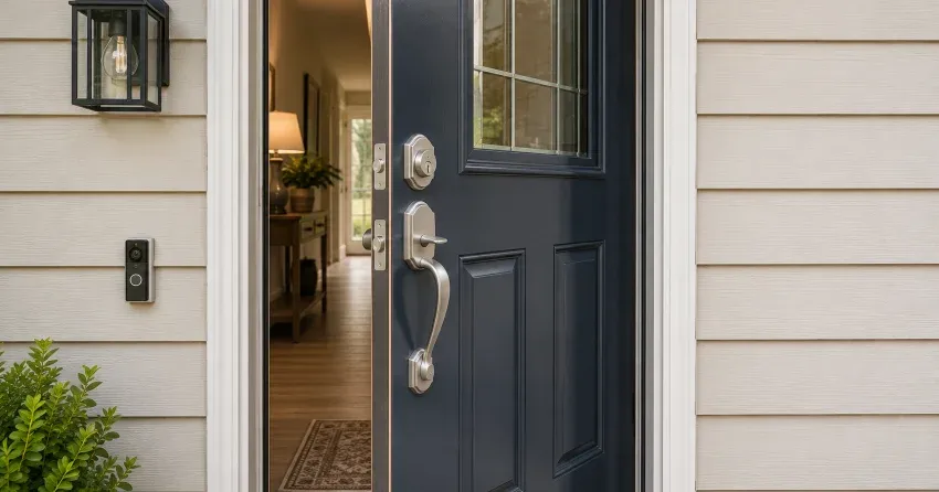 energy-efficient exterior door upgrade installation in Epsom, Scugog