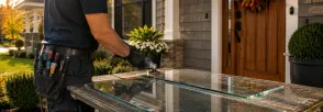 Custom Glass Panels Sunset View, Scugog